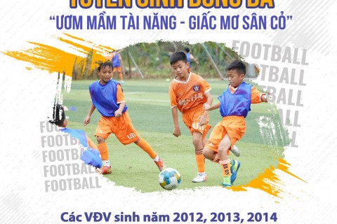 CLB SHB Đà Nẵng tuyển sinh đào tạo bóng đá trẻ năm 2023
